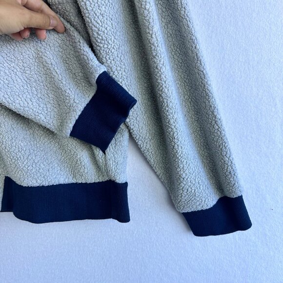 Patagonia Jacket Mens Medium Oatmeal Gray Shearling Zip Camping Outdoors Active - Picture 5 of 12